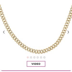Diamond Baby Pavé Cuban Link Choker 14K